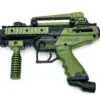 Green Cronus paintball marker with grip