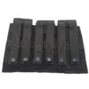Black tactical MOLLE magazine pouch.