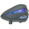 Black Dye R2 paintball hopper with blue accents.