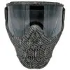 Black and gray skull paintball mask.