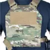 Camouflage tactical vest with patch