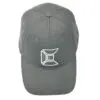 Black baseball cap with white logo.