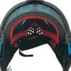 Inside view of a black paintball mask.