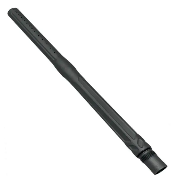 Black paintball gun barrel.