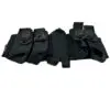 Black Tippmann paintball harness with pouches.