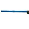 Here's an alt tag for the image: Blue paintball gun barrel.