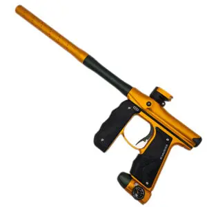 Gold and black Empire paintball gun.
