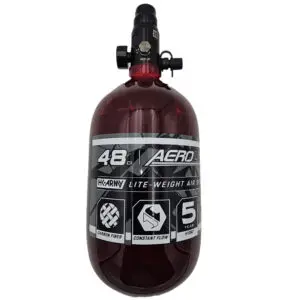 AEROLITE CARBON FIBER TANK - 48CI / 4500PSI - RED