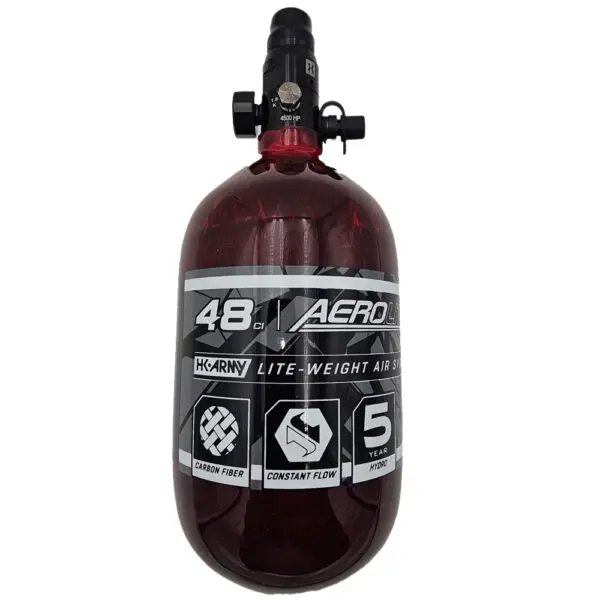 AEROLITE CARBON FIBER TANK - 48CI / 4500PSI - RED