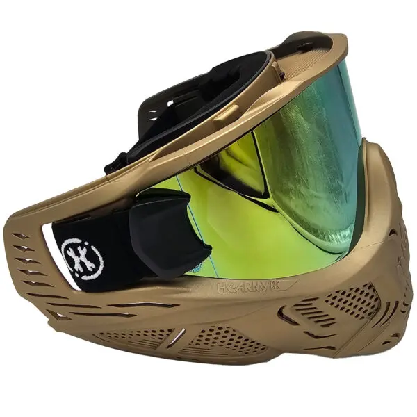 HSTL® SKULL GOGGLE METALLIC GOLD W/ GOLD LENS