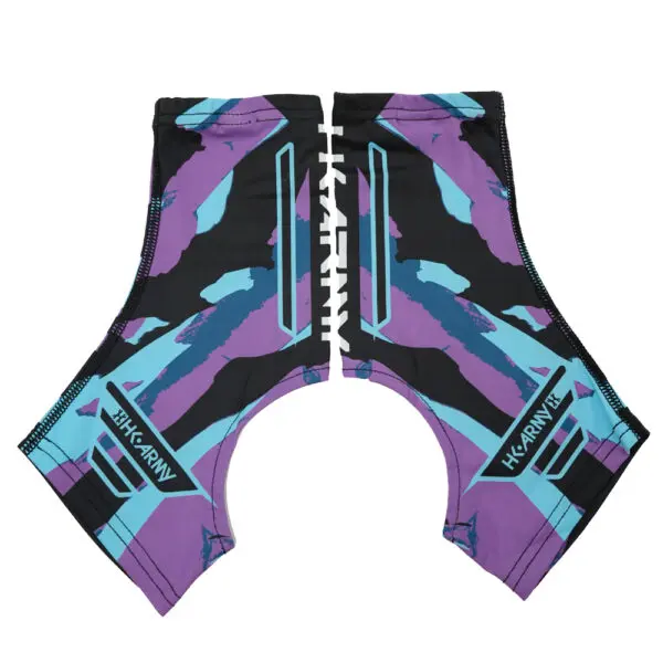 Colorful, abstract sportswear with geometric patterns.