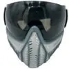 Gray futuristic protective face mask.