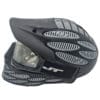 Black paintball mask with grey accents.
