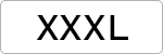 XXXL size clothing label.