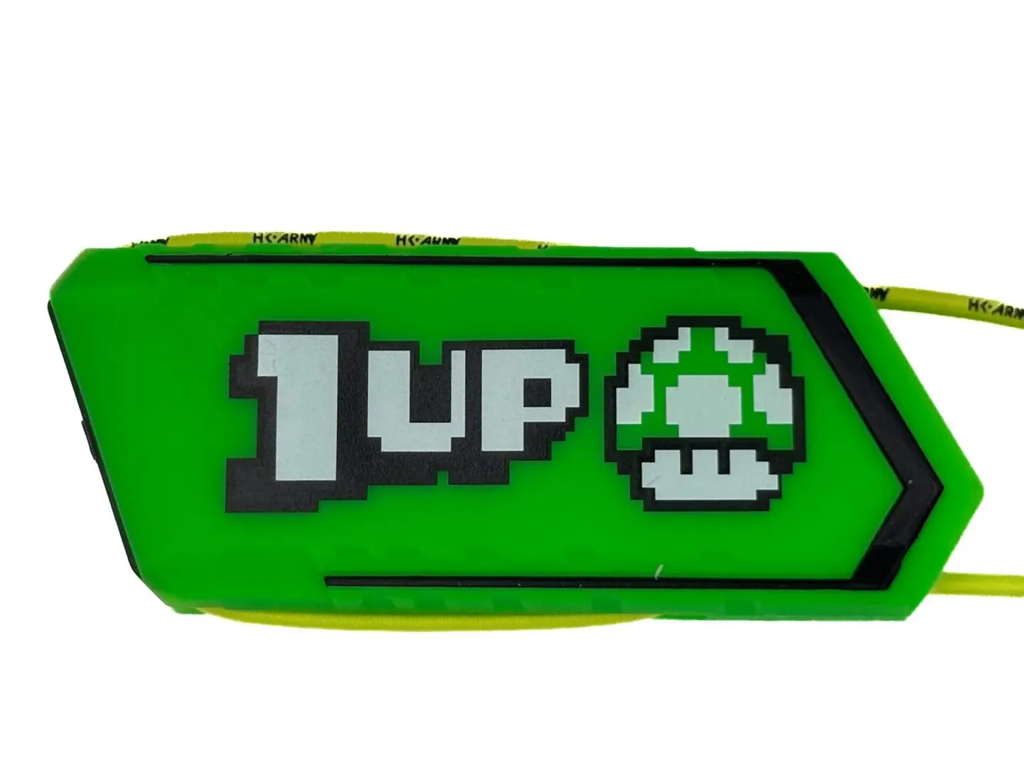 Green 1-Up mushroom keychain.