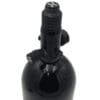 Black paintball tank with regulator.