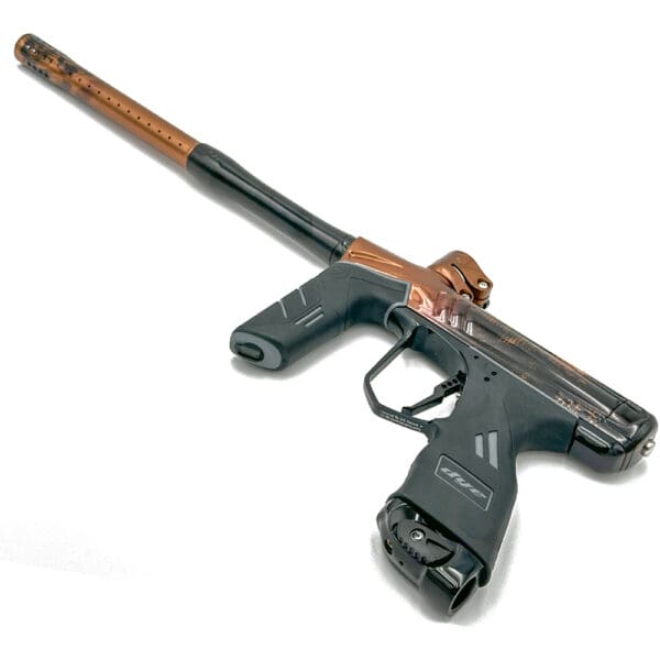 Copper and black Dye paintball gun.