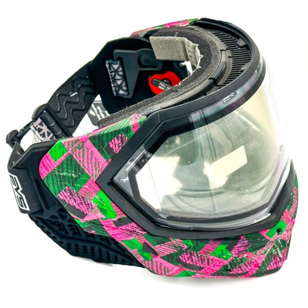 Black and pink paintball goggle