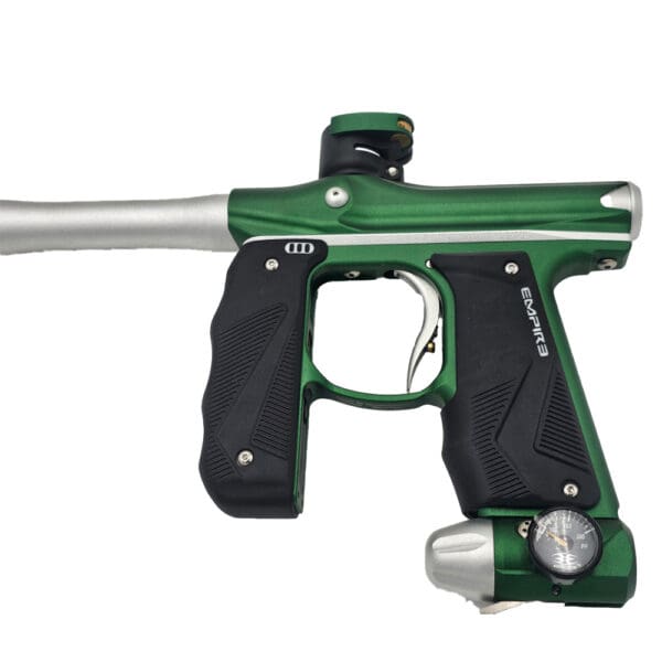 Empire Mini GS Paintball Gun W/2 Piece Barrel Dust Green/Silver - Image 2