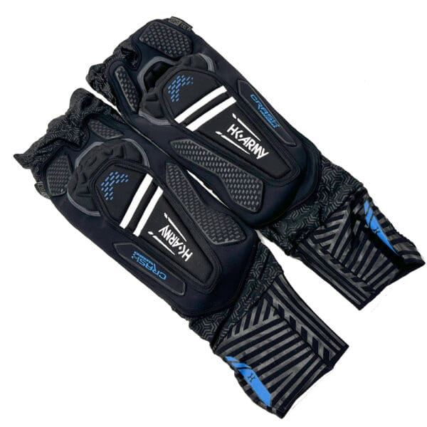 Black and blue HK Army elbow pads.