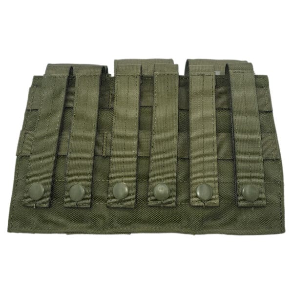 Molle Triple Open Top Mag pouch - Olive - Image 2