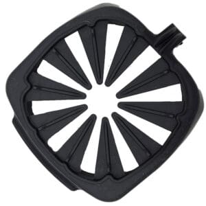 Black plastic coffee filter holder.