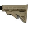 Tan AR-15 style buttstock close-up.