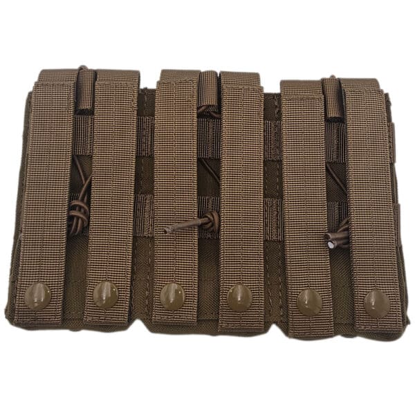 Molle Triple Open Top Mag pouch - Tan - Image 2