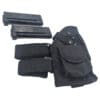 Black tactical leg holster with magazines.