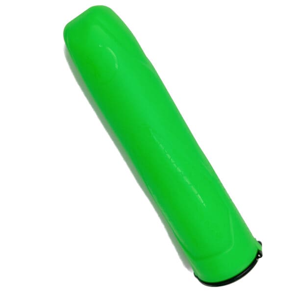 Green paintball gun grip sleeve.