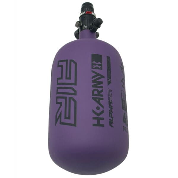 Purple HK Army paintball tank.