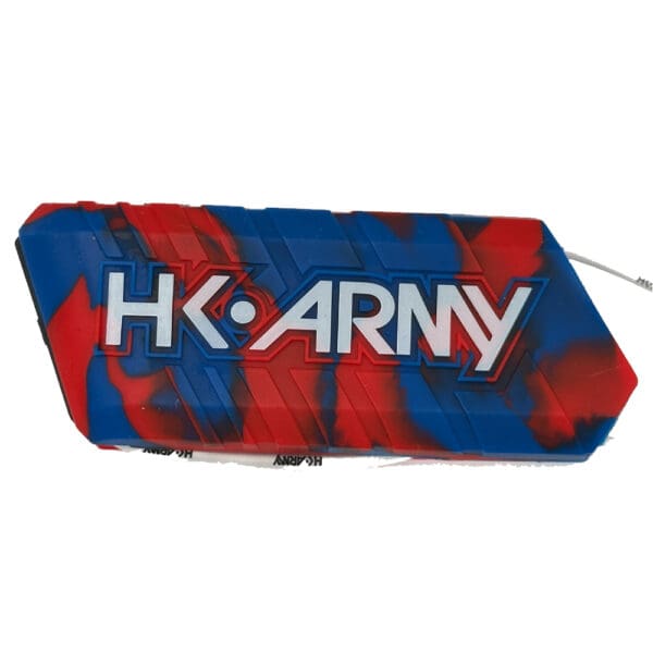 HK Army red and blue camo grip.