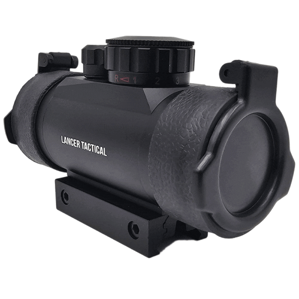 Lancer Tactical red dot sight.