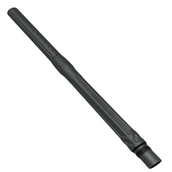 Black paintball gun barrel.