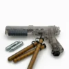 Toy gun with projectiles and cartridges.