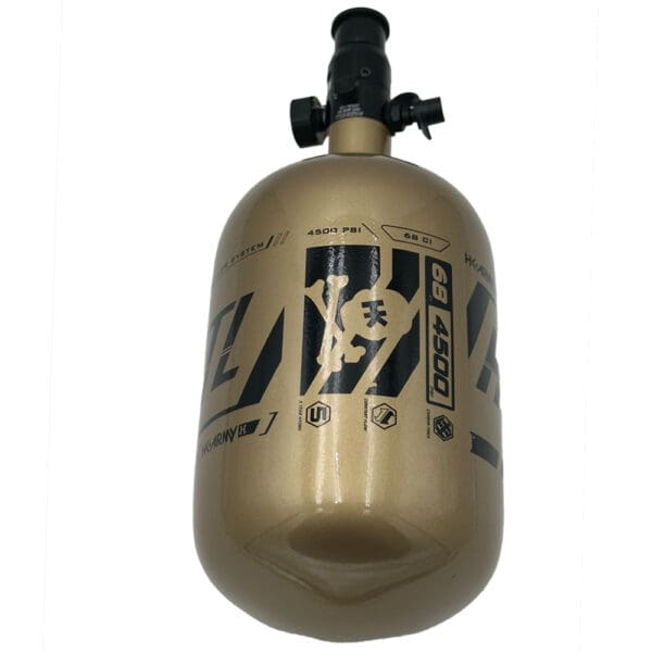 Gold 68/4500 paintball tank.