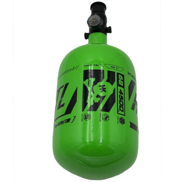 HSTL - CARBON FIBER TANK - STANDARD REG - 68CI / 4500PSI - Neon Green/Black