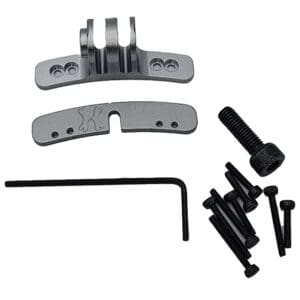 GoPro mount kit with screws and Allen key.