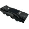 Black paintball harness, folded.