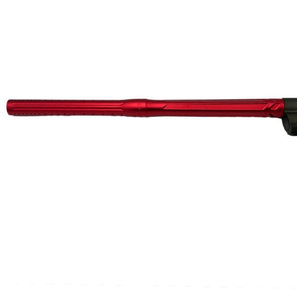 Red paintball gun barrel, lightweight.