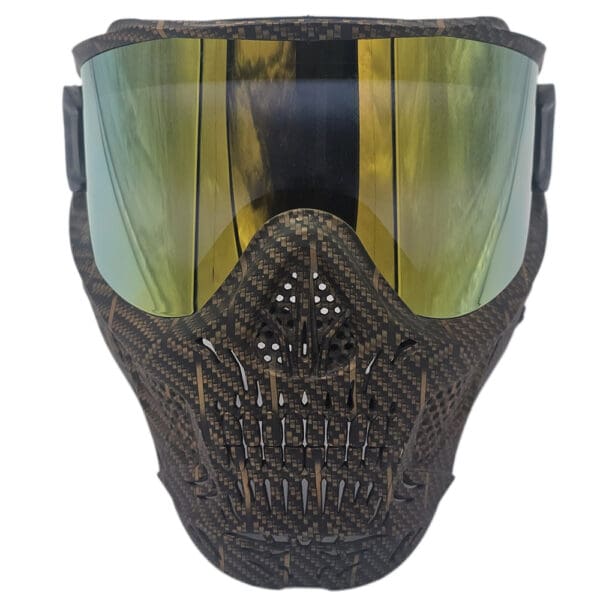 HSTL SKULL GOGGLE MACHINE GOLD W/ GOLD LENS - Image 2