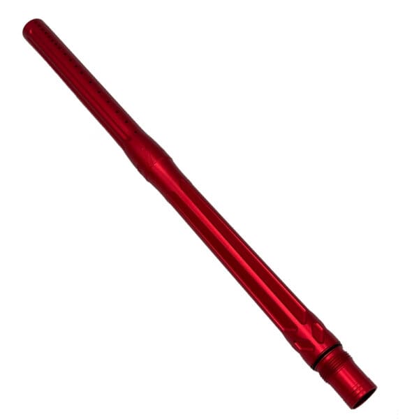 Red paintball gun barrel.