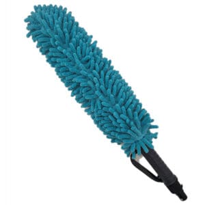 Here's an alt tag for the image: Blue microfiber car duster tool.