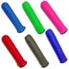 Six colorful grip covers for scooters.