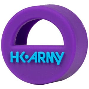 Purple HK Army silicone disc with hole.