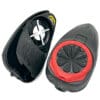 Here's an alt tag for the image: `HGArmy paintball hopper open and closed`