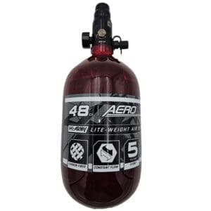 AEROLITE CARBON FIBER TANK - 48CI / 4500PSI - RED