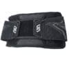 Black tactical belt with Velcro strap.