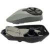 Paintball loader with lid and internal mechanism.