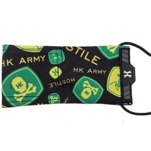 Paintball barrel cover with HK Army design.